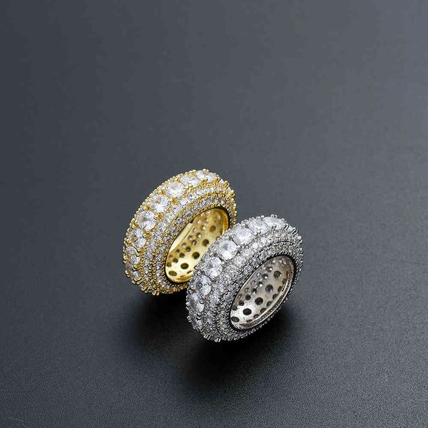 

ring hip hop , personal style, micro set zircon men's, Silver