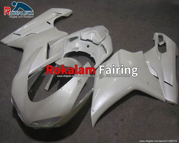 

for ducati 848 1098 1098s 2007 2008 2009 2010 2011 white street bike covers 848 1098 1198 07-11 abs fairings (injection molding)