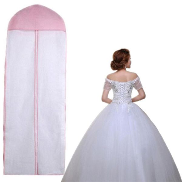 

breathable wedding prom dress gown garment clothes cover dustproof storage bag bridal long protector case clothing & wardrobe