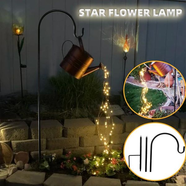 

iron star type shower garden art lamp watering can decoration jardin decorations