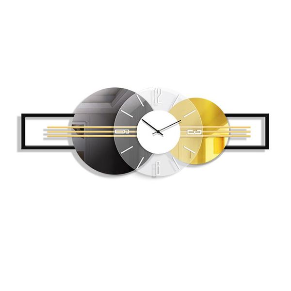 

wall clocks modern minimalist clock design art metal digital silent large home living room decoration horloge decor