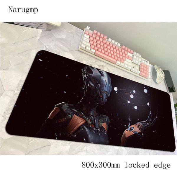 

mouse pads & wrist rests robot pad mass pattern gaming mousepad anime 900x400x4mm office notbook desk mat padmouse games pc gamer mats