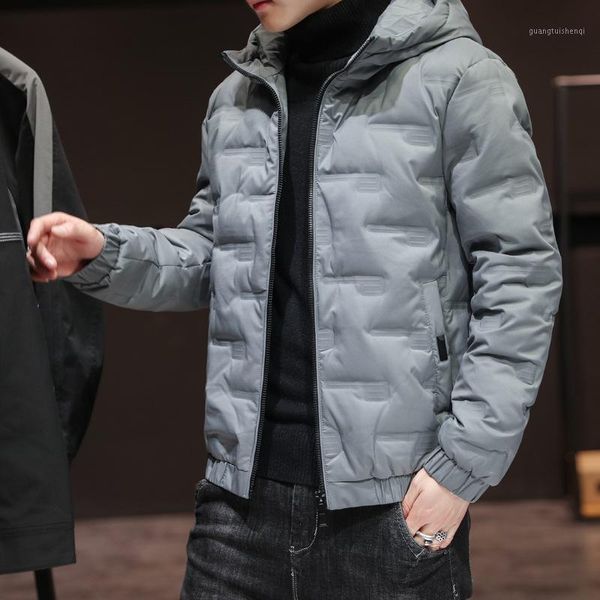 

men's down & parkas clothing jacket for the winter of 2021, trendy brand cotton jacket, warm quilted, Black