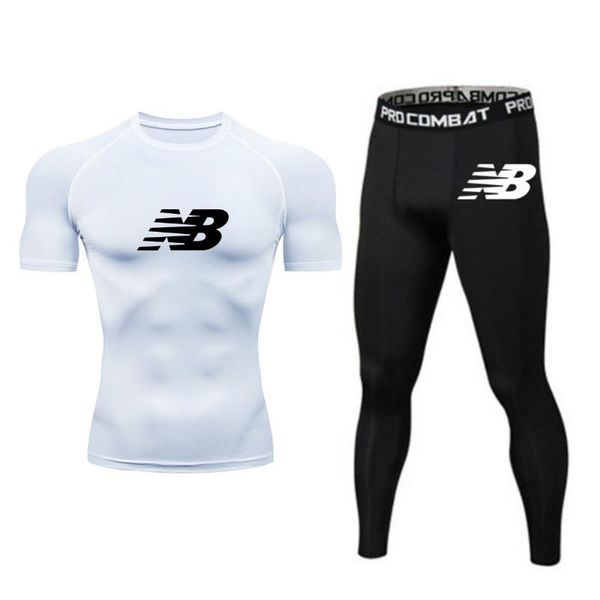 

running sets fitness sportswear suit tights stretch long sleeve sweat absorbing quick drying basketball training, Black;blue