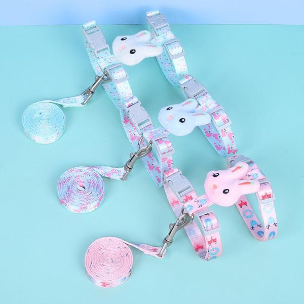 

dog collars & leashes cat collar harness leash adjustable vest walking pet belt kitten puppy halter strap product