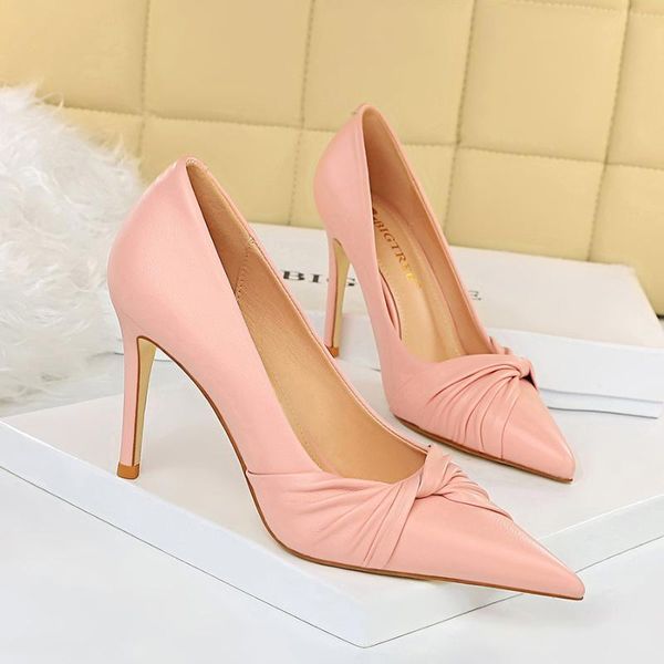 

korean spring fashion sweet high heeled women pumps shoes size 34-43 dress, Black