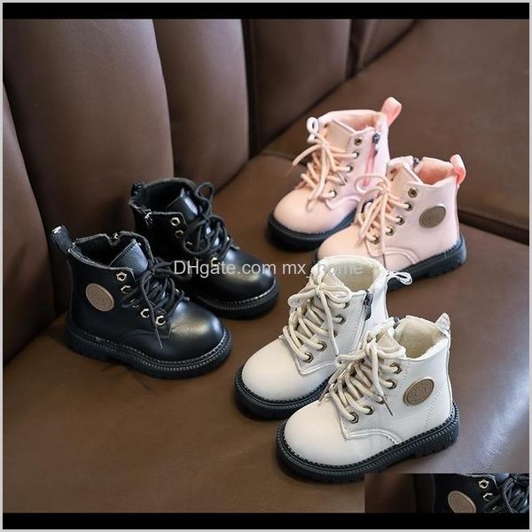 

baby, & maternity drop delivery 2021 england autumn childrens ankle winter girl boots pu leather for kids snow shoes c10281 201130 cub, Black;grey