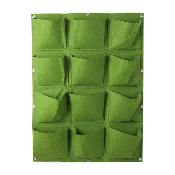 

planters & pots wall hanging planting bag 12 pockets growing pot vertical home garden vegetable flower cultivation