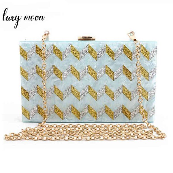 

acrylic evening clutch bags for women 2019 geometric pattern sequined wedding clutch purses and handbags shoulder bag zd1120