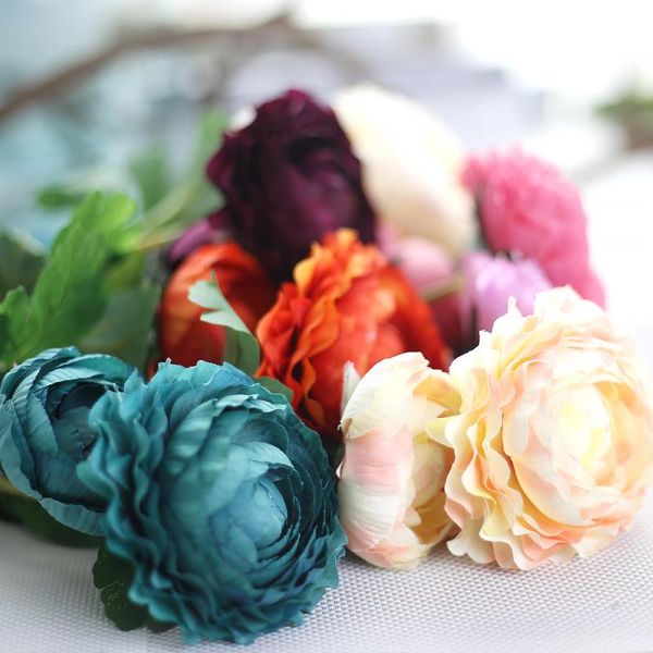 

decorative flowers & wreaths 1pcsartificial silk fake lulian tea rose camellia lotus family wedding party holidaydecorations illustrationscr