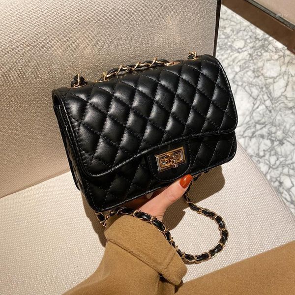 

evening bags 2021 casual thread chain crossbody for women fashion shoulder bag ladies designer handbags pu leather messenger1