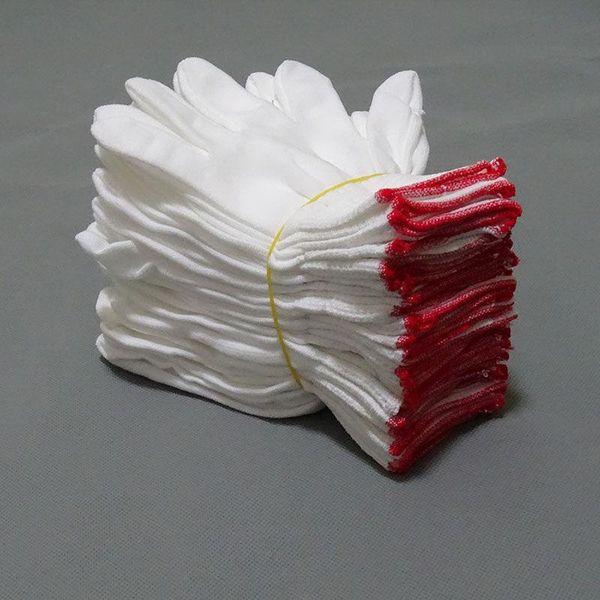

12/24pcs thin nylon labor gloves knitted outdoor garden work wear-resistant non-slip protective c1 disposable