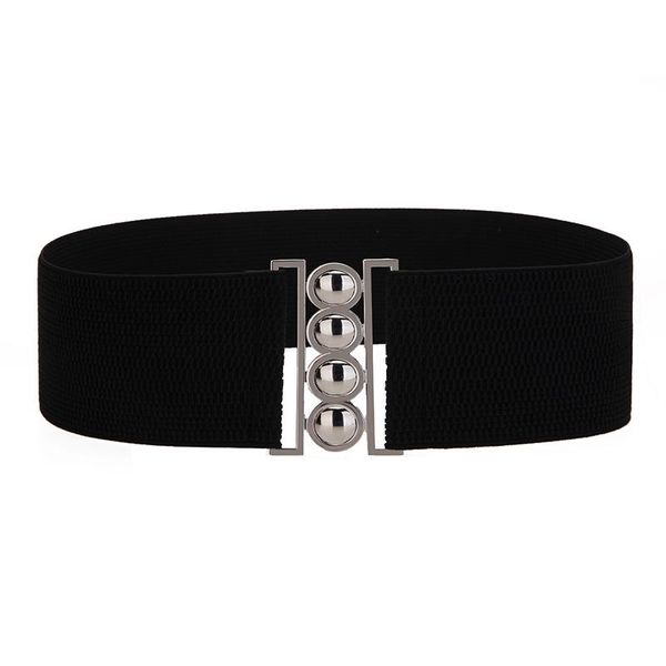 

belts simple spring and summer ladies skirt dress belt elastic wide, Black;brown