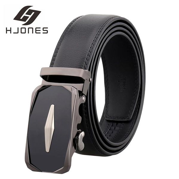 

belts hjones for man leather belt buckle ring adjustable cowboy strap fashion classic hj0347, Black;brown
