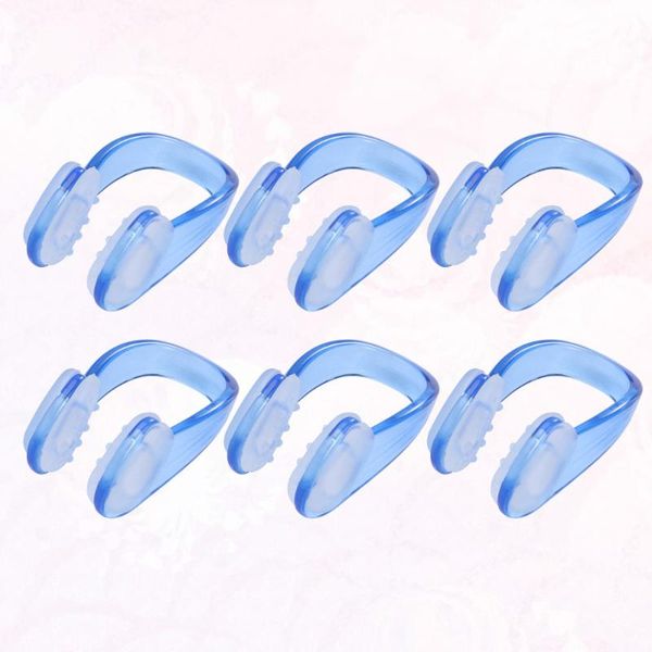

nose clip 10 pcs adults swimming protection silicone pool accessories for diving (blue)