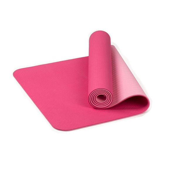 

yoga mats 6mm thick and durable non-slip 183x61cm mat tpe fitness gym sports cushion gymnastic pilates pads with strap