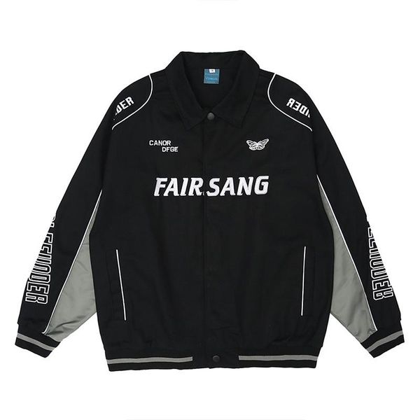 

men's jackets letter embroidery reflective hip hop coats men harajuku autumn bomber jacket male patchwork streetwear casual outerwear, Black;brown