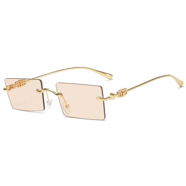 

sunglasses 2021 fashion women vintage rectangle clear ocean lens eyewear retro brand designer sun glasses men uv400, White;black