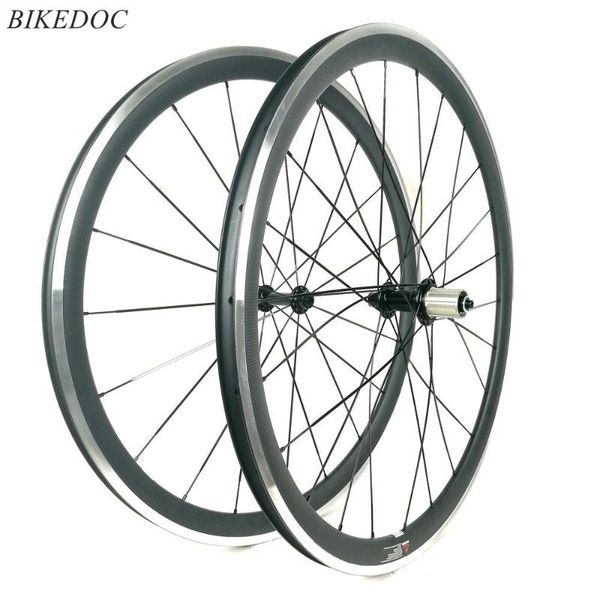 

bike wheels bikedoc 700c carbon wheel 38mm*23mm with alloy brake surface
