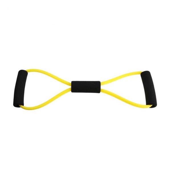 

yellow 8 word fitness yoga gum resistance rubber bands elastic band equipment expander workout gym exercisetrain