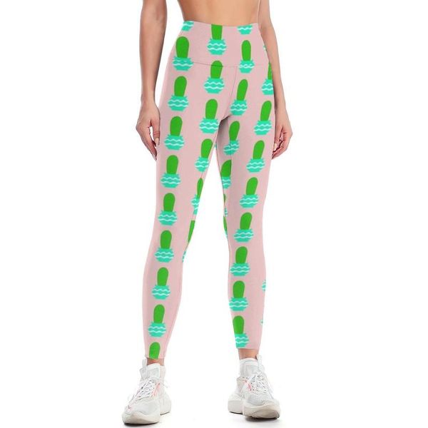 

yoga outfit cactus leggings fashion art pants breathable female lift cycling