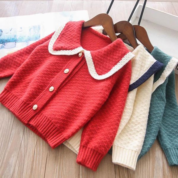 

pullover children cardigan girls sweater children's wear wholesale, Blue