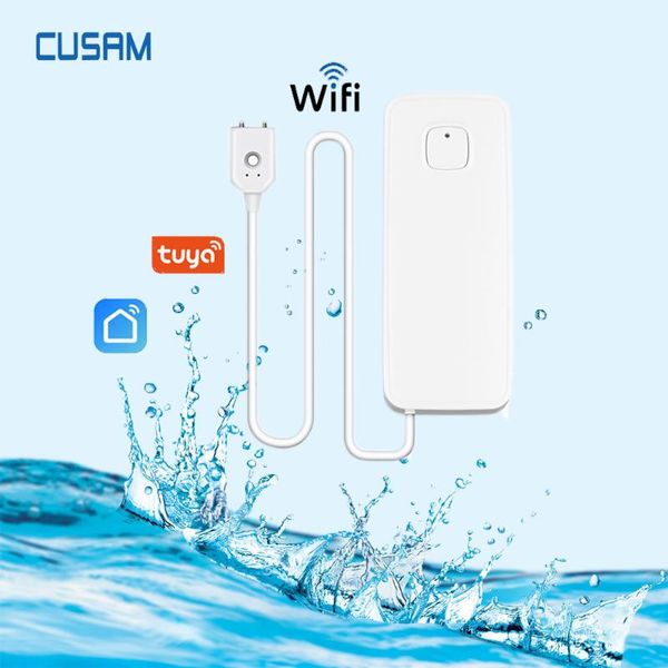 

smart home control tuya life water leakage alarm wifi leak sensor flood detector alert overflow security system