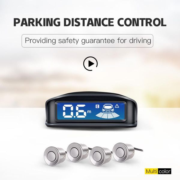 

auto parktronic parkmaster parking 4sensor reverse backup car ultrasonic reversing radar system led backlight display rear view cameras& sen
