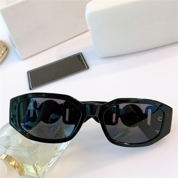 

sunglasses for men and women summer style anti-ultraviolet retro shield lens plate full frame fashion eyeglasses random box 4361, White;black