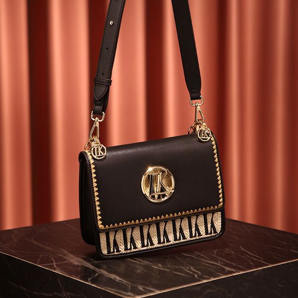 

messenger bagsstyle 2021 fashion women's foreign wide belt embroidery hand single shoulder messenger bag