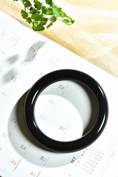 

hetian 100% black jade girl's bangle women's bracelets women wedding jewelry bl916002