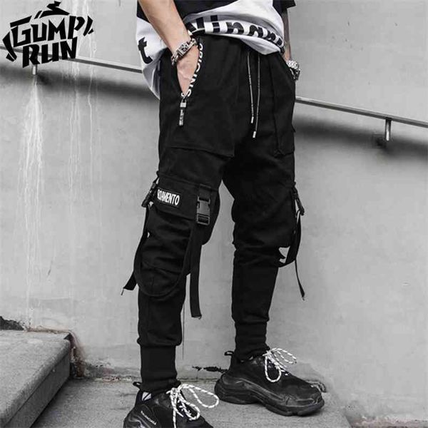 Streetwear macacão macacão Harem Calças Hip Hop Calças Esportivas Casuais Calças De Carga Moda Tactical 210707