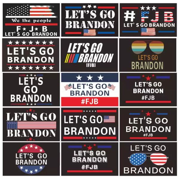 

dhl new lets go brandon trump election flag double sided presidential flag 150*90cm 2024 biden cn04