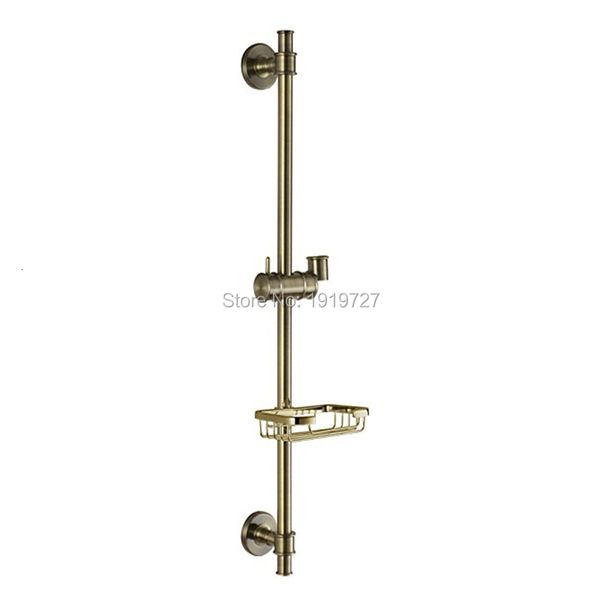 

shower caps new arrival solid brass bathroom hand slide bar adjustable sliding bracket holder classic style wall mount antique bro