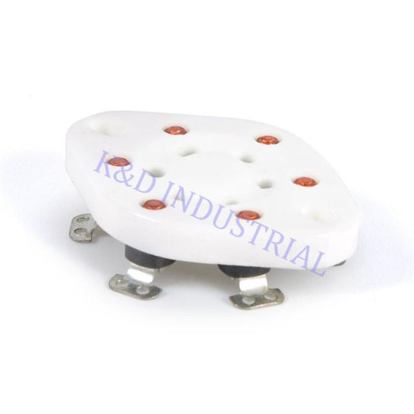 

smart power plugs 10pcs sliver 6pin ceramic vacuum tube socket u6a base 41 42 2a5 6c6 1265 rk43 vt57 audio