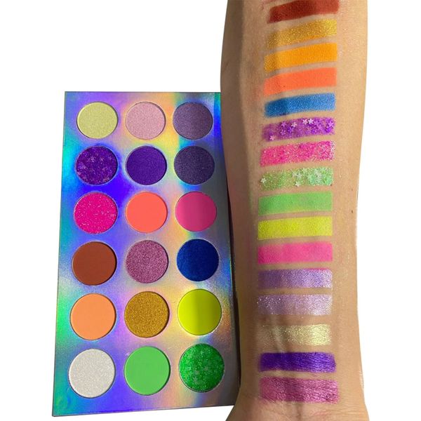 

private label your own makeup eyeshadow palettes wholesale cosmetics 18 colors luminous rainbow glitter eyeshadows matte and shimmer eye sha