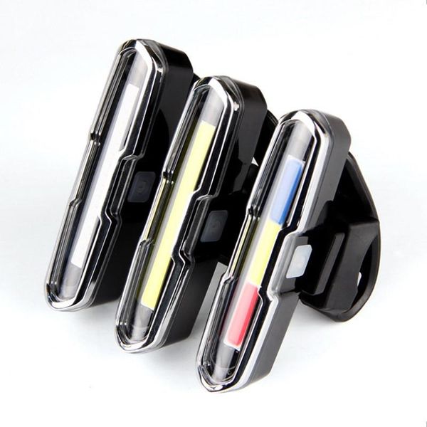

bicycle tail light mountain usb charging led warning night riding supplies bike lights