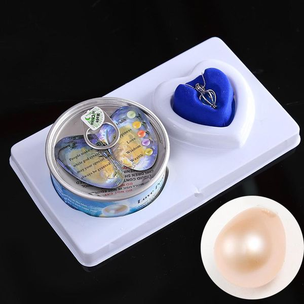 

pendant necklaces natural oyster wish freshwater pearl necklace love set women fashion jewelry mysterious surprise gift, Silver