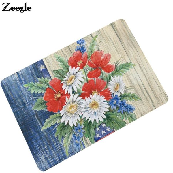 

rubber doormat flower printing floor mat for child bedroom and kitchen carpet rug home decortain outdoor non-slip bath mats