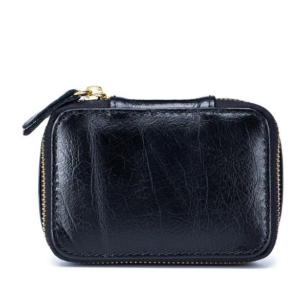 

cosmetic bags & cases comfrorskin genuine oil wax leather women lipstick bag arrivals fashion ladies make-up pockets