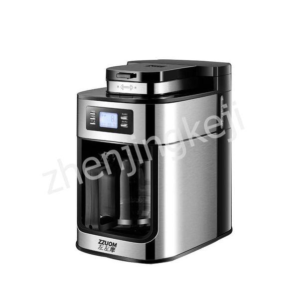 

1.2l coffee machine home automatic grinder freshly cooked boiled drip type american pot tea 5-10 cup roasters
