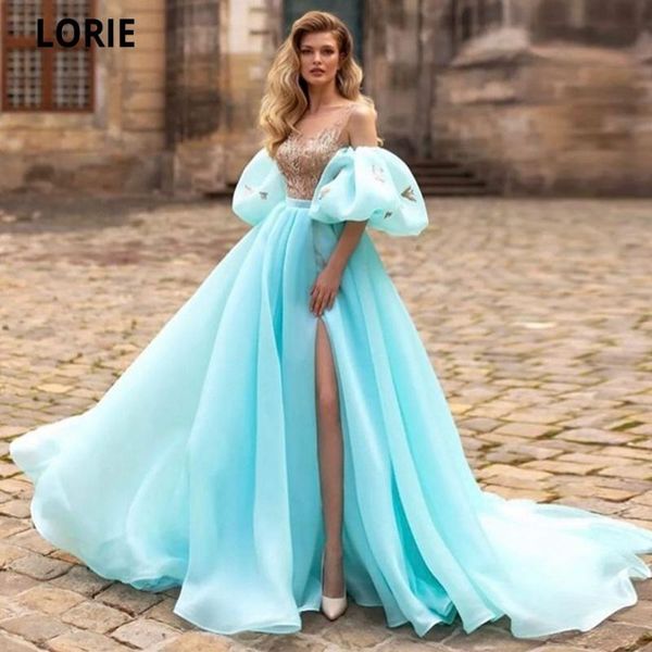 

party dresses lorie prom formal scoop detachable organza evening dress floor length high split cocktail gowns saudi arabia, White;black