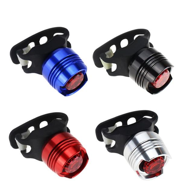 

bicycle aluminum alloy tail light high brightness ruby warning safety helmet bike accessories lights