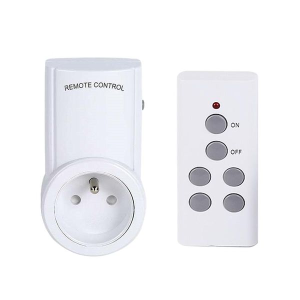 

smart power plugs wireless remote control home house outlet light switch socket france connector plug dc 12v drop
