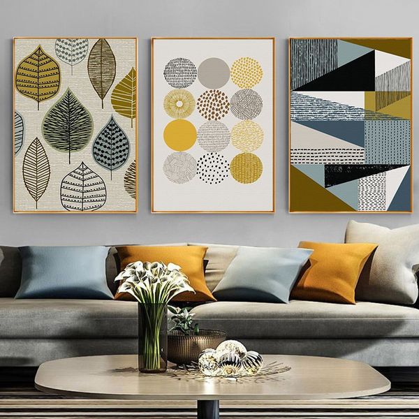 

unframed minimalist art color geometric abstract decorative painting