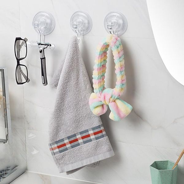 

hooks & rails transparent punch-suction cup bedroom hat racks durable wall home kitchen bathroom accessories