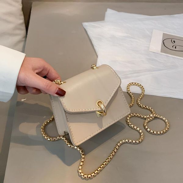 

evening bags japanese style mini square bag fashion pure pu leather women's shoulder messenger simple versatile female's zero wall