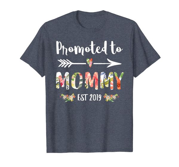

Promoted to Mommy Est 2019 Mom New Mama To Be T-Shirt, Mainly pictures