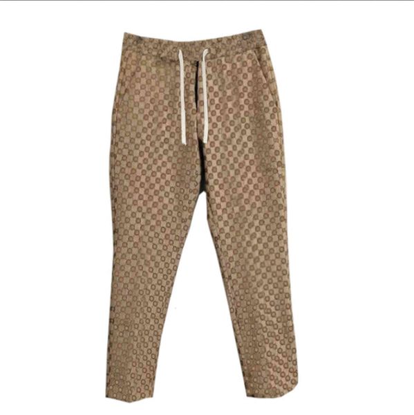 

21ss mens women designer jacquard pants spring summer men denim pant double letter casual letters trousers yellow, Black
