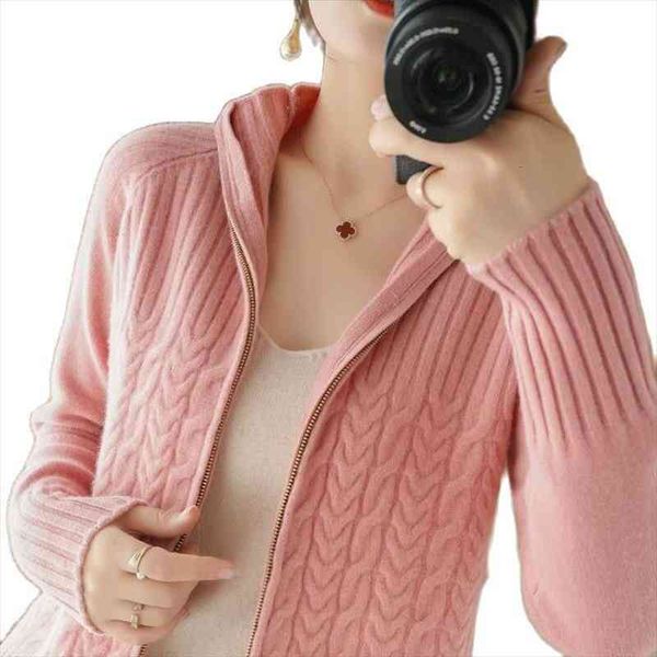 

womens knitted cardigan jacket stand coller casual zipper sweater coat loose twisted flowers thin sweaters cardigans, White;black